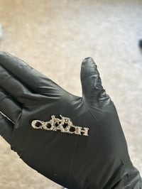 1x Silver diamanté Coach flat back charm (4 LEFT TO PURCHASE)