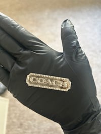 Silver diamanté Coach flat back charm. (4 LEFT TO PURCHASE)