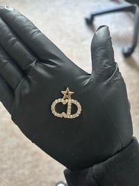 1x Gold Diamanté Metal Flat Back Chain Charm CD Craft, Junk Case & Jewellery Making UK