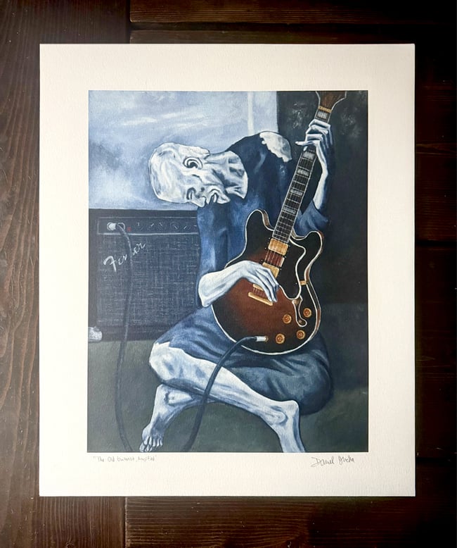 The Old Guitarist, Amplified