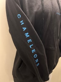 Image 3 of WDAMB Zip Hoodie - Red and Blue