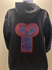 Image 2 of WDAMB Zip Hoodie - Red and Blue