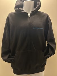 Image 1 of WDAMB Zip Hoodie - Red and Blue