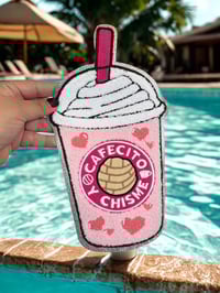 Cafecito & Chisme Spanish Iron-On Embroidery Patch