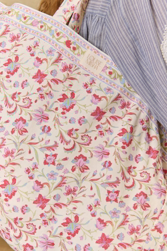 Image of Tote bag Beverly  Cream Floral.