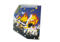 Image 3 of A3 Sérigraphie ‘’ La fête du feu ‘’ (version nuit)