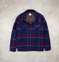 Image 2 of Patagonia Insulated Fjord Flannel Checks Navy Medium Mens 