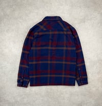 Image 4 of Patagonia Insulated Fjord Flannel Checks Navy Medium Mens 