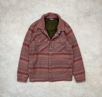 Image 2 of Patagonia Insulated Fjord Flannel Folk Dobby: Dark Ruby Medium Mens 