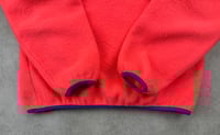 Image 6 of Patagonia Synchilla Snap T Fleece Pullover Neon Pink Large Vintage 1990