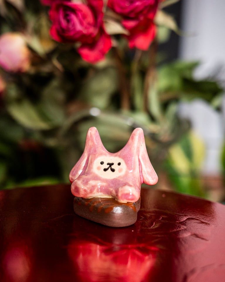 Ceramic Little Guy: Valentine's Chocolate #1