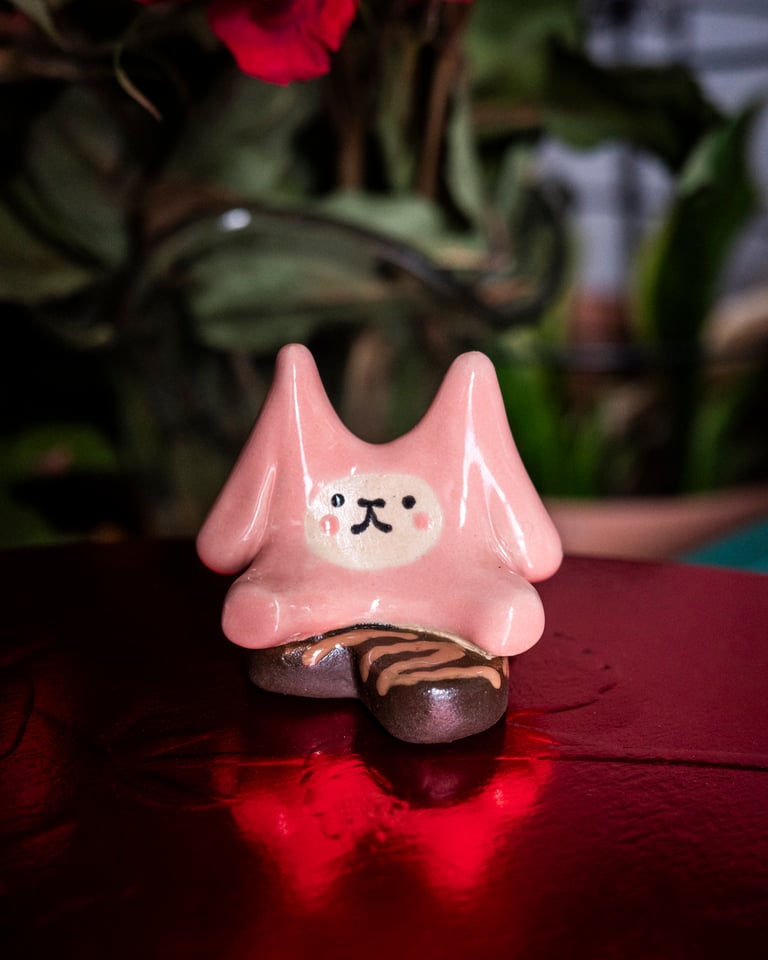 Ceramic Little Guy: Valentine's Chocolate #2