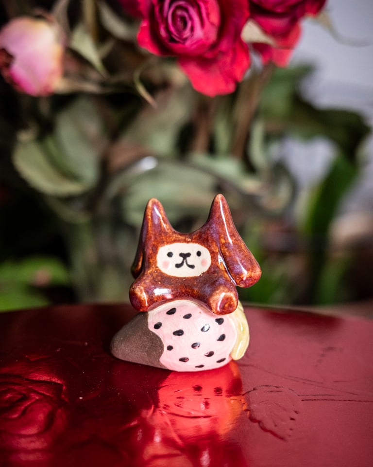 Ceramic Little Guy: Valentine's Strawberry