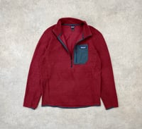 Image 2 of Patagonia R1 Air Half Zip Fleece Pullover Sequoia Red Medium Mens
