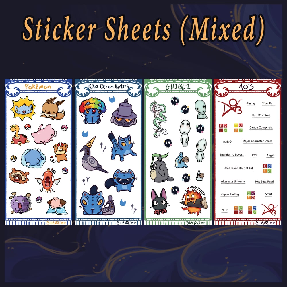 Image of Mixed Sticker Sheets