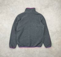 Image 4 of Patagonia Synchilla Snap T Fleece Pullover Grey Purple Medium Womens 