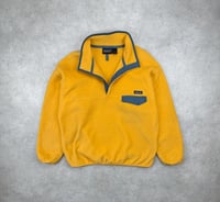 Image 2 of Patagonia Synchilla Snap T Fleece Pullover Butternut: Gull Grey Large Mens Vintage 1998