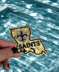 Saints Football State logo Iron-On Embroidery Patch