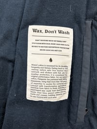 Image 6 of Patagonia Waxed Cotton Jacket Navy Small Mens / Medium Womens 