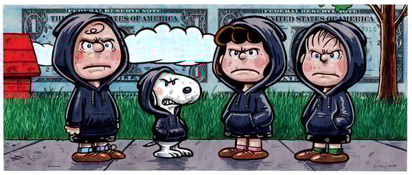 Image of Uncut Dollar Original. The Brown Gang.