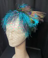 Image 1 of Peacock Queen Feather Headband