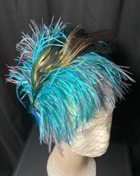 Image 3 of Peacock Queen Feather Headband