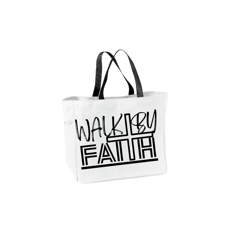 Image of Walk by Faith Essential Tote Bags