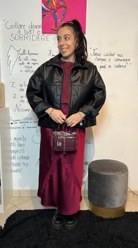 Image 1 of Bomber ecopelle nero