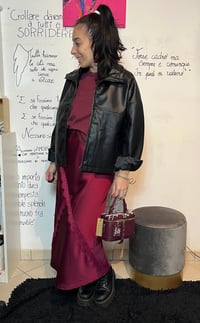 Image 2 of Bomber ecopelle nero