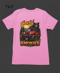 Image 3 of Jeepin In Smokies Tee