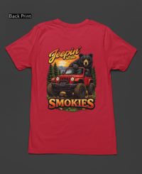 Image 4 of Jeepin In Smokies Tee