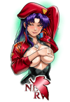 Misato NERV (Evangelion) Print