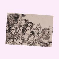 CROWD (MEN) - postcard