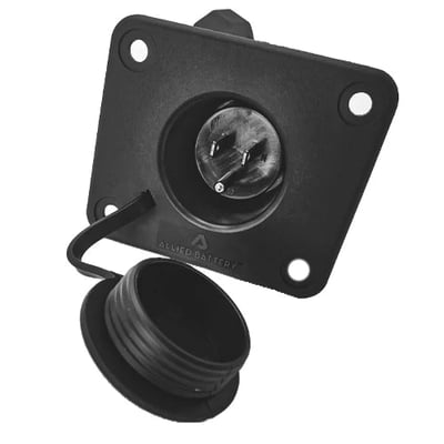 EZGO 48V Onboard 110v Charging Receptacle with Extension Cord Plug