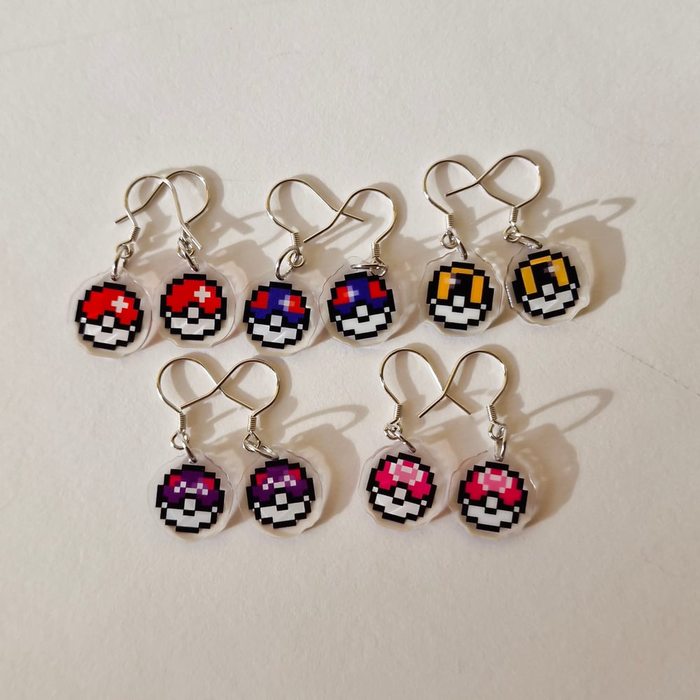 Image of PixelMon! Pokemon Earrings! 