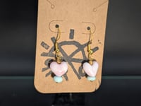Pink Heart Earrings