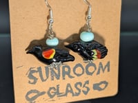 Red-winged Blackbird Earrings