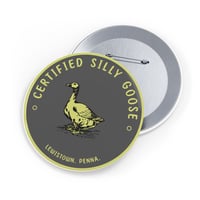 Image 1 of Certified Silly Goose Pin — Funny Round Enamel-Style Button