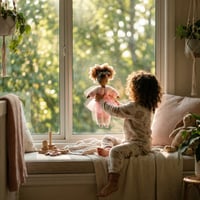 Image 4 of Peonie Handmade Linen Tea Party Doll  (PREORDER ITEM - SHIP DATE ON OR BEFORE MARCH 30TH, 2026)