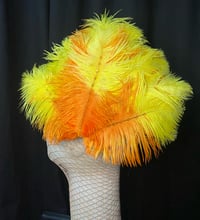 Image 2 of Orange & Yellow Feather Mini Clip