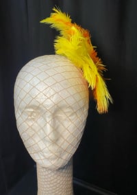 Image 3 of Orange & Yellow Feather Mini Clip