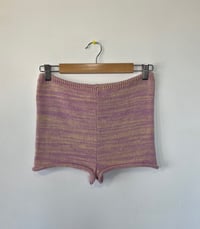 Image 2 of Booty Shorts - Lilac/Eggshell