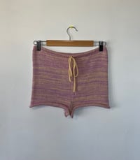 Image 1 of Booty Shorts - Lilac/Eggshell