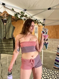 Image 2 of Booty Shorts - Pink/Purple