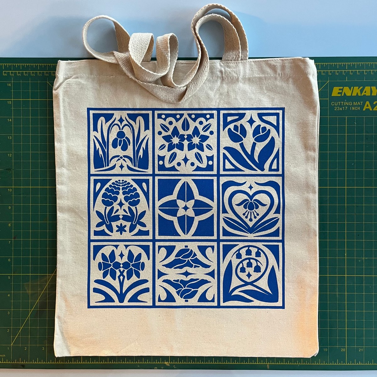 Image of Floral Double Vision Tote Bag