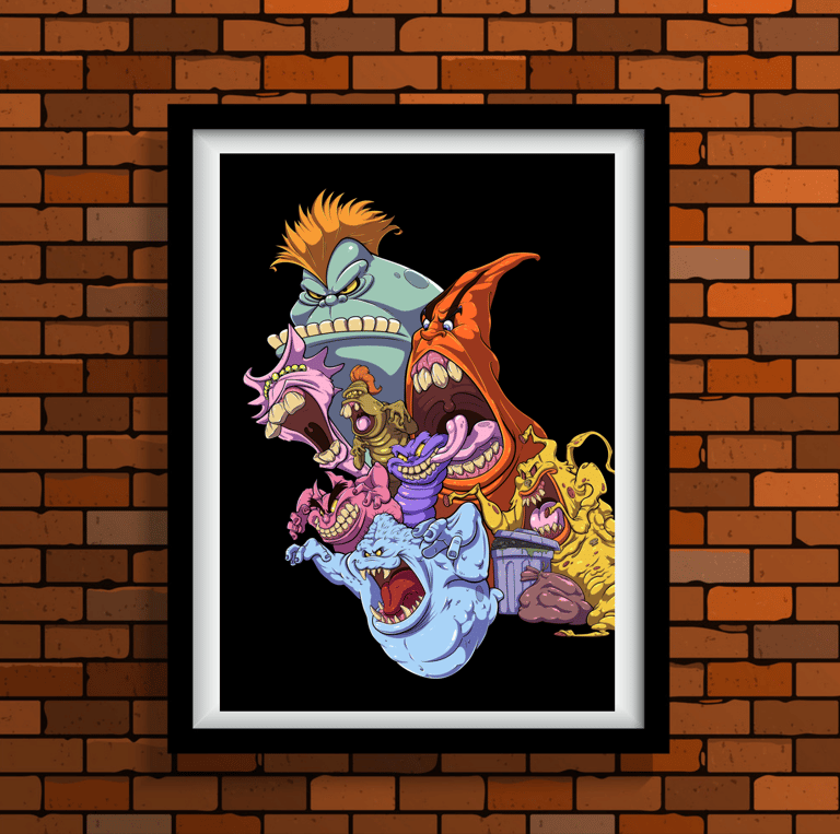 A3 INTRO GHOSTS ART POSTER PRINT