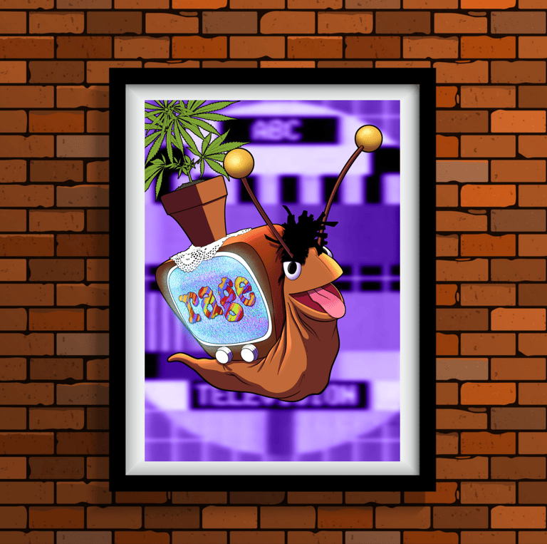 A3 RAGING SNAIL POSTER PRINT