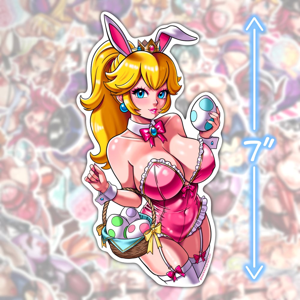 Easter Bunny Peach (Mario) Sticker