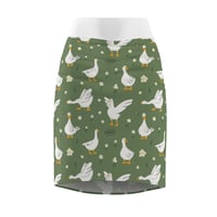 Image 1 of Goose Pencil Skirt — Women's Printed AOP Skirt