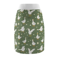Image 2 of Goose Pencil Skirt — Women's Printed AOP Skirt